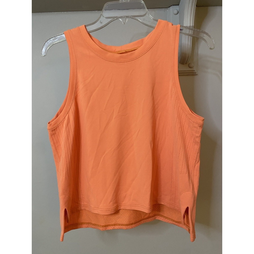 LULULEMON Orange Cropped Tank S Athletic Workout Yoga